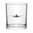 Airbus A320 Silhouette Designed Special Whiskey Glasses Online