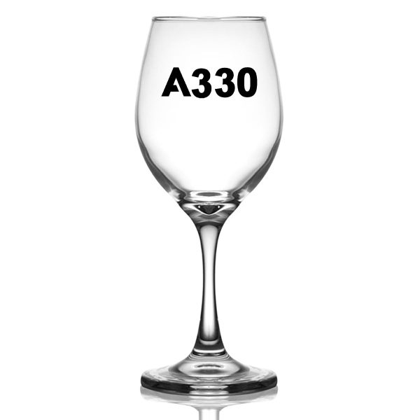 A330 Flat Text Designed Wine Glasses Hot on Sale