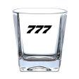 777 Flat Text Designed Whiskey Glass Online Hot Sale