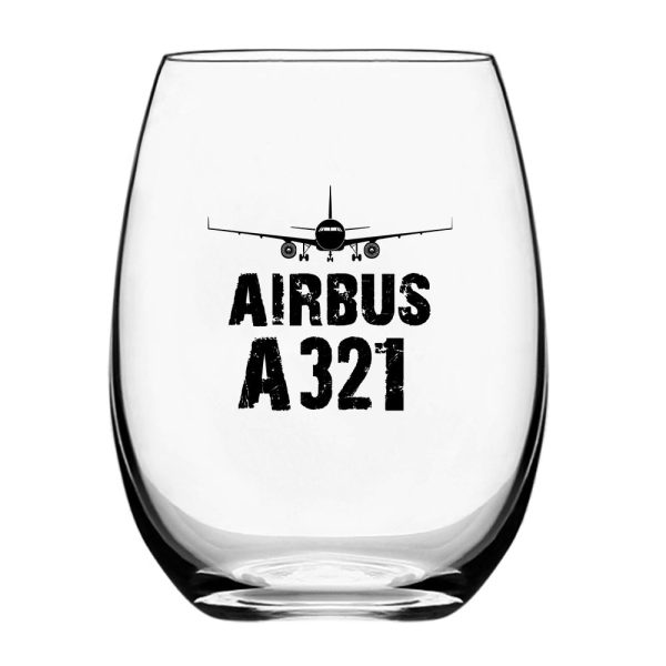 Airbus A321 & Plane Designed Beer & Water Glasses For Sale