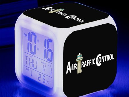 Air Traffic Control Designed  7 Colour  Digital Alarm Clock Online