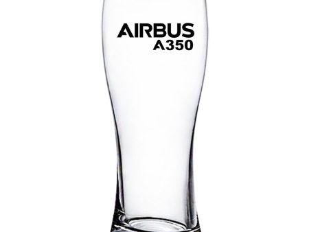 Airbus A350 & Text Designed Pilsner Beer Glasses Cheap