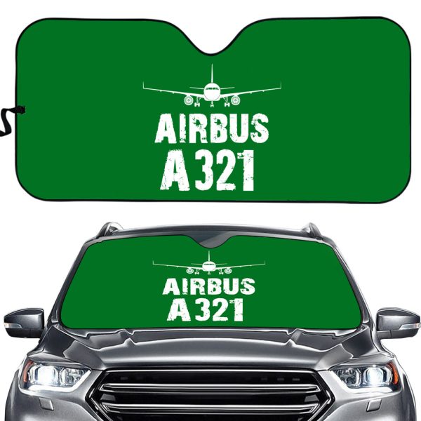 Airbus A321 & Plane Designed Car Sun Shade on Sale