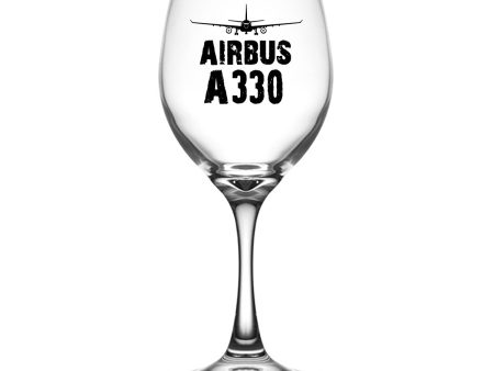 Airbus A330 & Plane Designed Wine Glasses Fashion