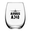 Airbus A340 & Plane Designed Beer & Water Glasses Online Sale