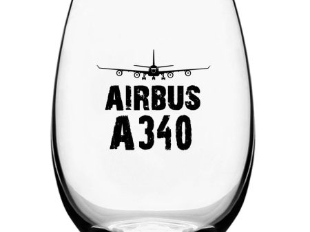 Airbus A340 & Plane Designed Beer & Water Glasses Online Sale