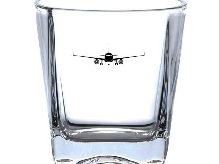 Airbus A320 Silhouette Designed Whiskey Glass Fashion