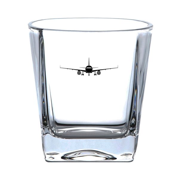 Airbus A320 Silhouette Designed Whiskey Glass Fashion