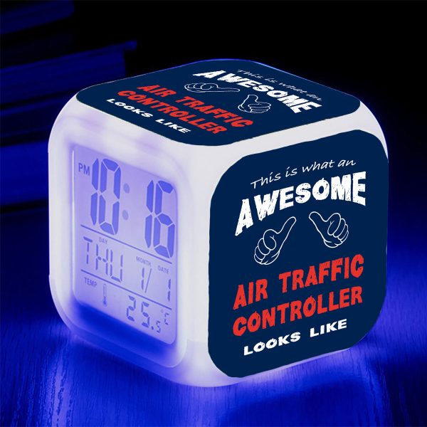 Air Traffic Controller Designed  7 Colour  Digital Alarm Clock Online Hot Sale