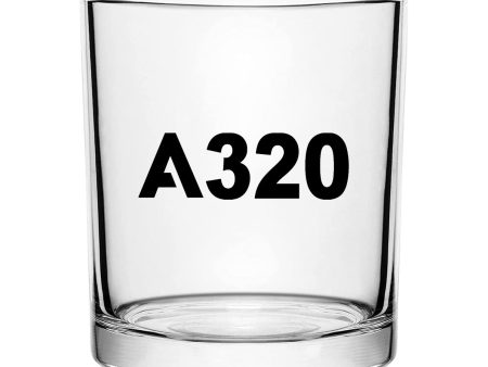 A320 Flat Text Designed Special Whiskey Glasses For Cheap