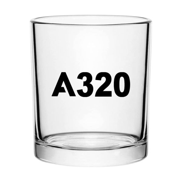 A320 Flat Text Designed Special Whiskey Glasses For Cheap