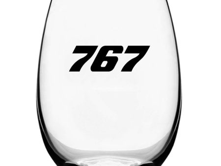 767 Flat Text Designed Water & Drink Glasses Fashion