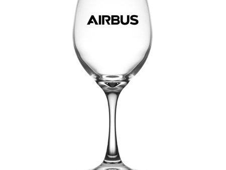 Airbus & Text Designed Wine Glasses Hot on Sale