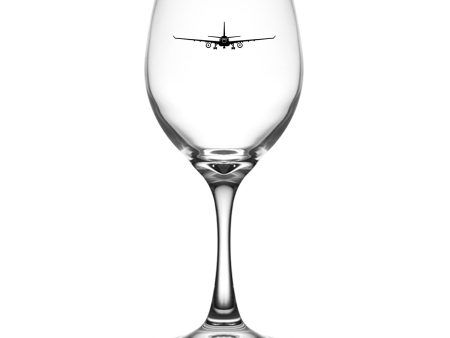 Airbus A330 Silhouette Designed Wine Glasses Online