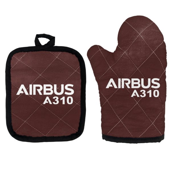 Airbus A310 & Text Designed Kitchen Glove & Holder on Sale