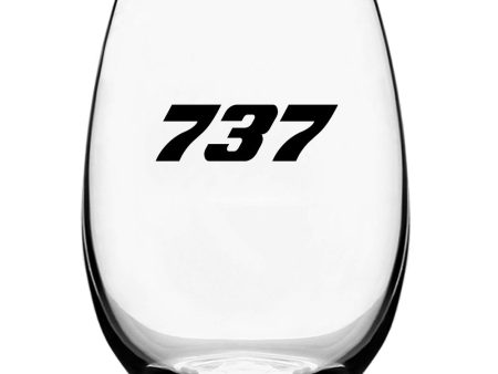 737 Flat Text Designed Beer & Water Glasses Cheap