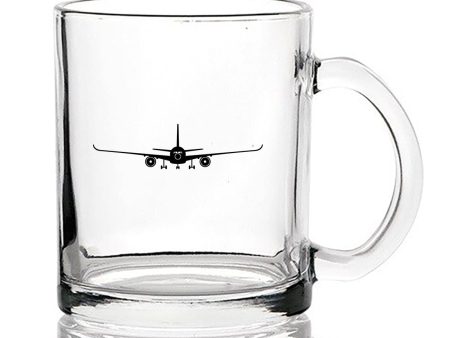 Airbus A350 Silhouette Designed Coffee & Tea Glasses For Discount