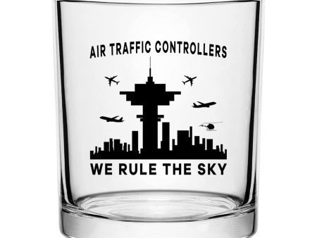 Air Traffic Controllers - We Rule The Sky Designed Special Whiskey Glasses on Sale