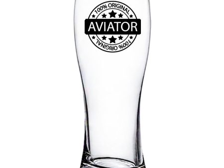 %100 Original Aviator Designed Pilsner Beer Glasses Sale