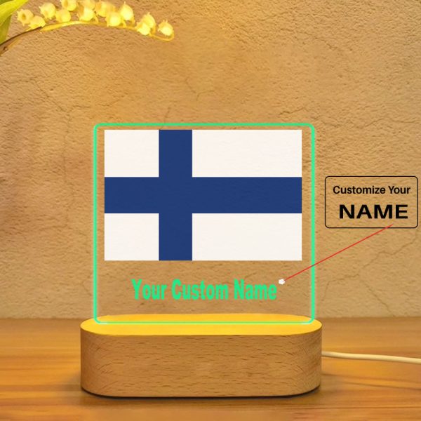 Finland Flag Designed Night Lamp For Discount