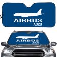 Airbus A320 Printed Designed Car Sun Shade Online Sale