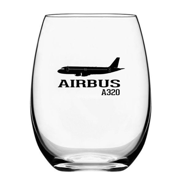 Airbus A320 Printed Designed Beer & Water Glasses Sale