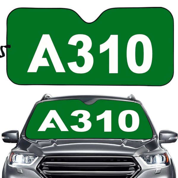 A310 Flat Text Designed Car Sun Shade Online