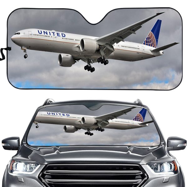 United Airways Boeing 777 Designed Car Sun Shade For Cheap