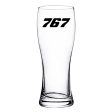 767 Flat Text Designed Pilsner Beer Glasses Hot on Sale