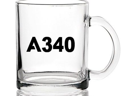 A340 Flat Text Designed Coffee & Tea Glasses Online Hot Sale