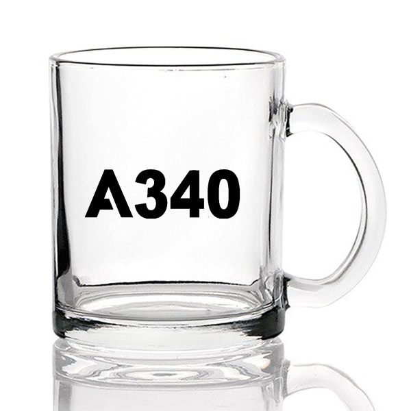 A340 Flat Text Designed Coffee & Tea Glasses Online Hot Sale