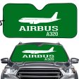 Airbus A320 Printed Designed Car Sun Shade Online Sale