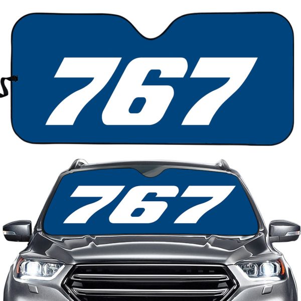 767 Flat Text Designed Car Sun Shade Online Sale