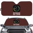 Speed Is Life Designed Car Sun Shade Online Sale