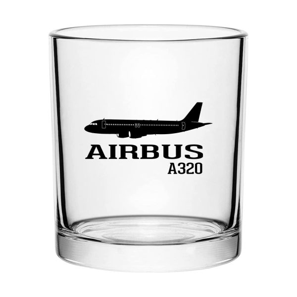 Airbus A320 Printed Designed Special Whiskey Glasses on Sale