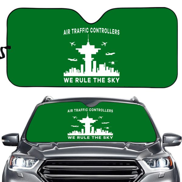 Air Traffic Controllers - We Rule The Sky Designed Car Sun Shade Hot on Sale