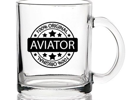 %100 Original Aviator Designed Coffee & Tea Glasses Fashion