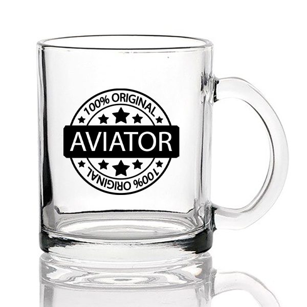 %100 Original Aviator Designed Coffee & Tea Glasses Fashion