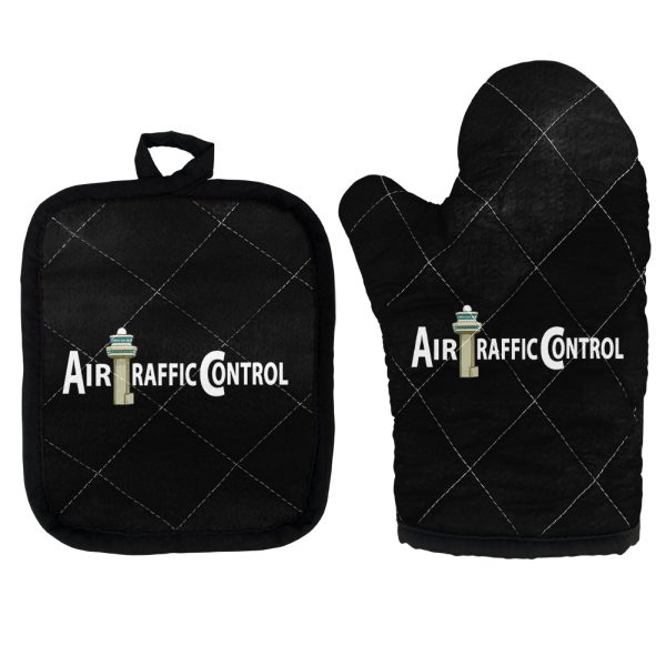 Air Traffic Control Designed Kitchen Glove & Holder Sale