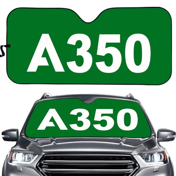 A350 Flat Text Designed Car Sun Shade Supply