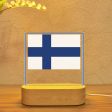 Finland Flag Designed Night Lamp For Discount