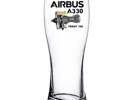 Airbus A330 & Trent 700 Engine Designed Pilsner Beer Glasses Cheap