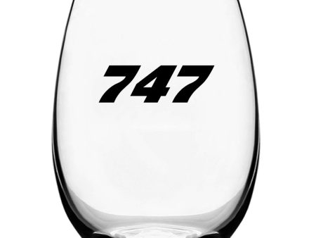 747 Flat Text Designed Beer & Water Glasses For Sale