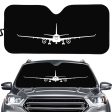 Airbus A330 Silhouette Designed Car Sun Shade Hot on Sale