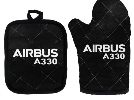 Airbus A330 & Text Designed Kitchen Glove & Holder Discount