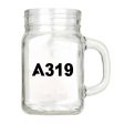 A319 Flat Text Designed Cocktail Glasses Online