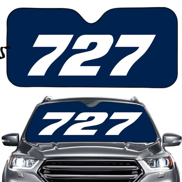 727 Flat Text Designed Car Sun Shade For Sale