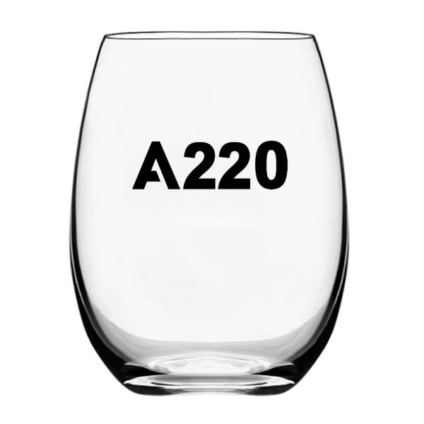 A220 Flat Text Designed Beer & Water Glasses Online