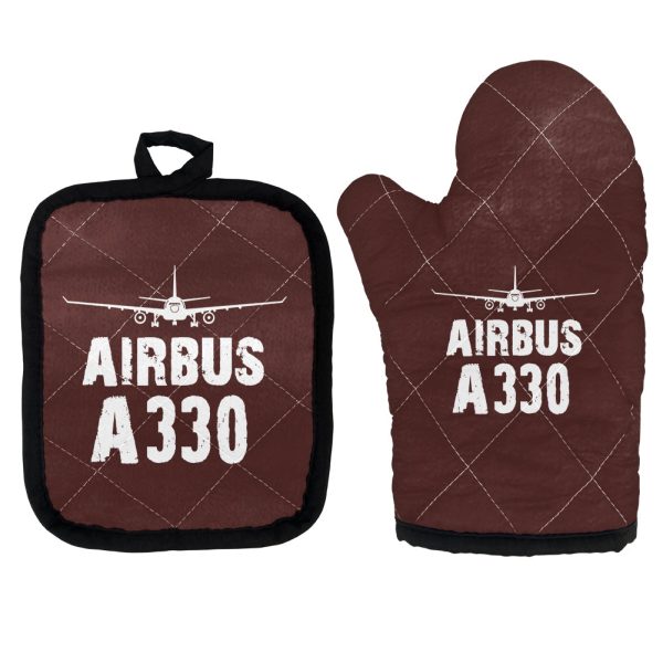 Airbus A330 & Plane Designed Kitchen Glove & Holder Online Hot Sale