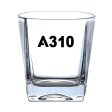 A310 Flat Text Designed Whiskey Glass Online